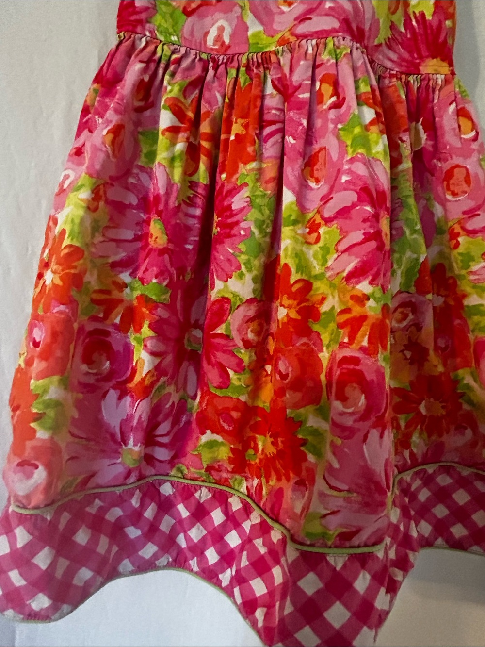GIRLS 6X MULTI COLORED SLEEVELESS BACK TIE SUNDRESS - Picture 2 of 6